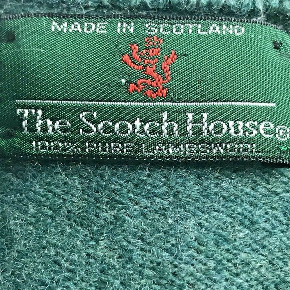 Scotch House Wool Ribbed Trim Round Neck Sweater - Picture 6 of 8